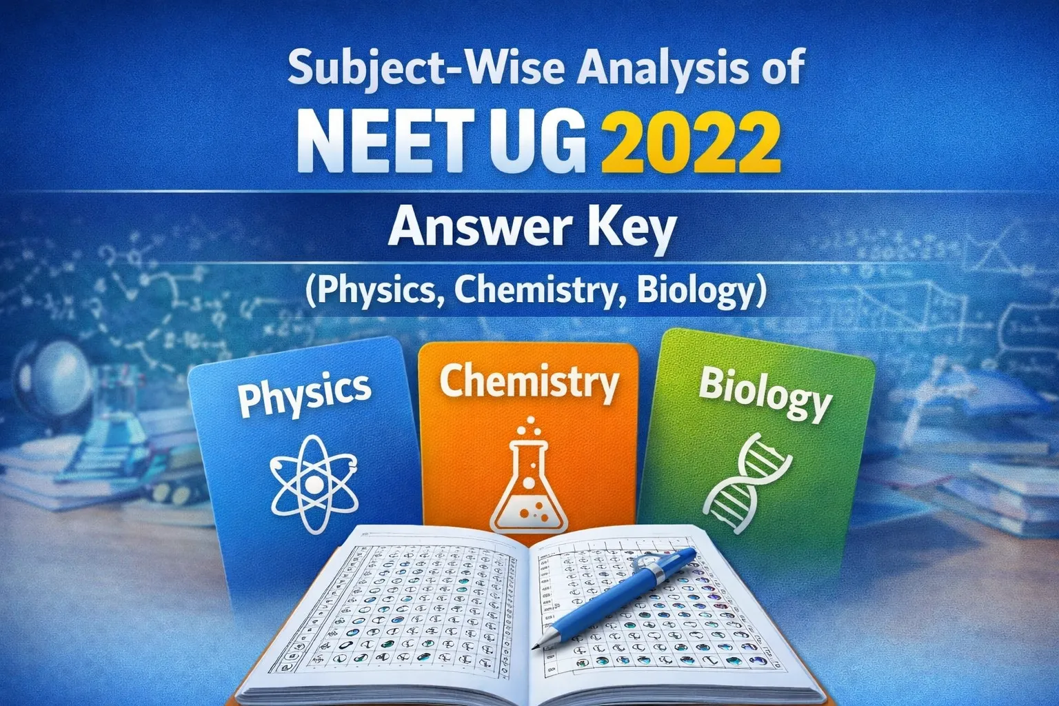 Subject-Wise Analysis of NEET UG 2022 Answer Key (Physics, Chemistry, Biology)